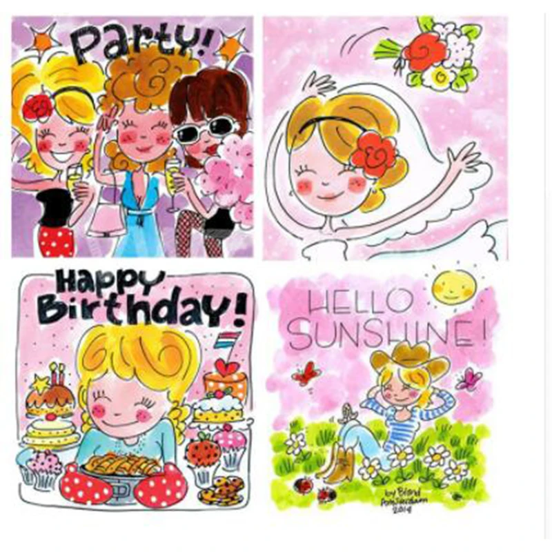 

Full Square Drill 5d Diy Diamond embroidery,cartoon,square,daimond Painting Happy birthday,diamond Painting Blond Amsterdam