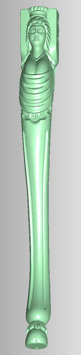 

3D model STL format file for cnc router engraving furniture sofa cabinet chair leg pattern Artcam 817