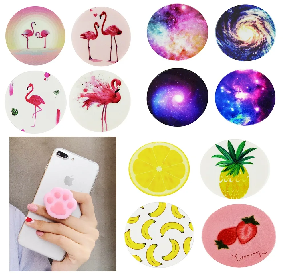 

phone socket Stand bracket Expanding Stand stretch grip Holder Finger Cute cartoon stand for iphone 7 8 plus XS pop popsocket