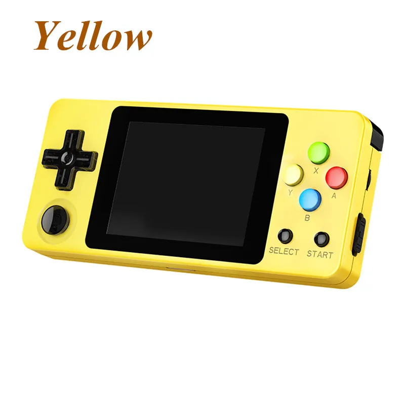CoolBaby LDK игровая консоль 2,6 дюймов или горизонтальный экран мини ретро портативные игровые плееры HD ретро мини consola мальчик Тетрис - Цвет: Horizontal yellow