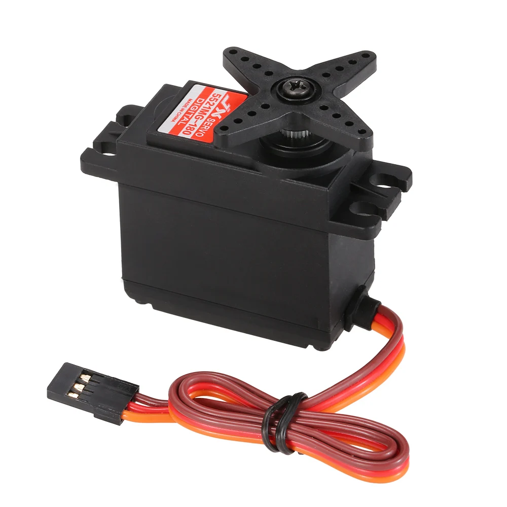 

JX PDI-5521MG-180 21KG Metal Gear Digital Standard Servo for RC Robot Car Boat Drone Helicopter