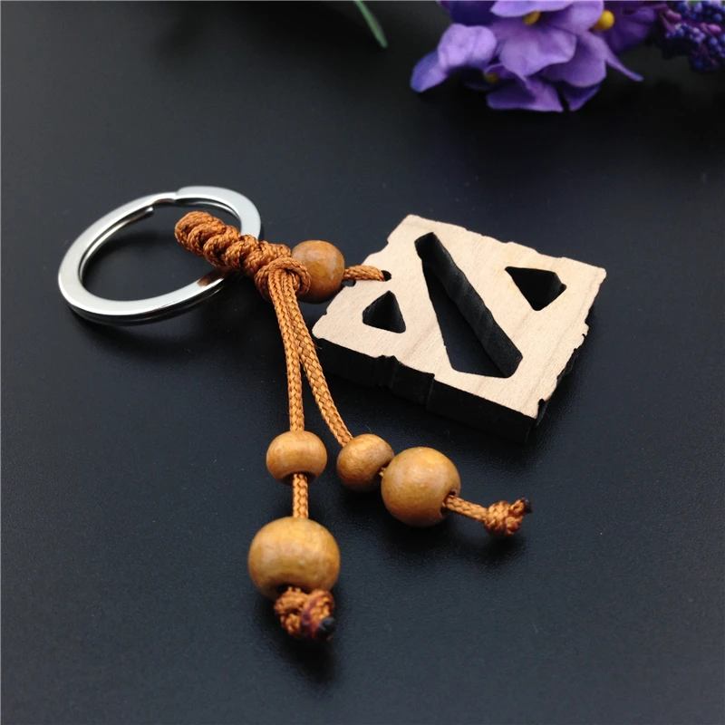 Мода мальчик онлайн игра деревянные брелки Dota 2 кулон брелок|fashion keychain|keychain