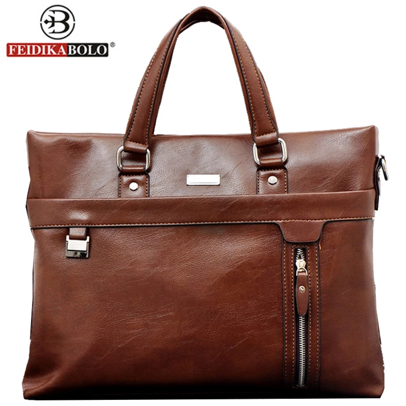 

2017 New men's Leather Shoulder Bag Handbag Men Messenger Bags Computer Business Laptop Bag Fashion Men's Briefcases Bag