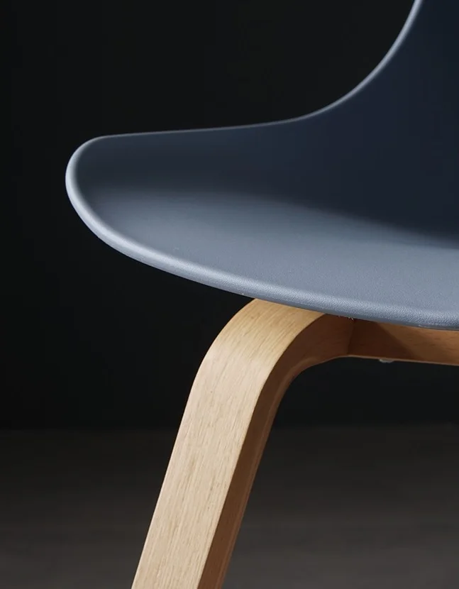 2 шт. в упаковке Миланский дизайнерский стул с пластиковой спинкой и сидением/формирующие фанерные ножки