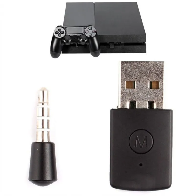 

Portable Audio Wireless Adapter Bluetooth Receiver Bluetooth 4.0 A2DP Wireless Dongle USB Adapter For PS4 /PC Headsets K5