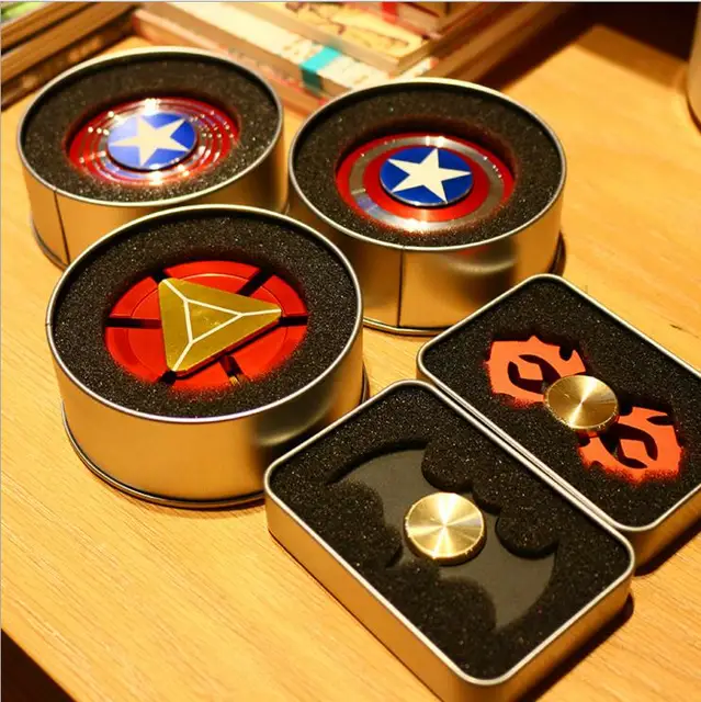 Fid Spinner Captain America Batman Iron man Patterned Multicolors