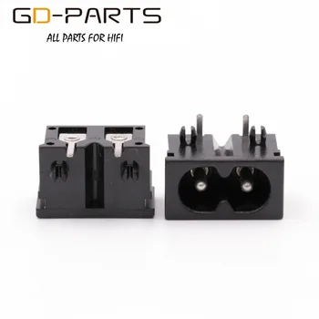 

GD-PARTS PCB Mount Power Socket IEC320 C8 Mains AC Power Connector Electric Power Cord Inlet Receptacle AC250V 2.5A CCC CE TUV