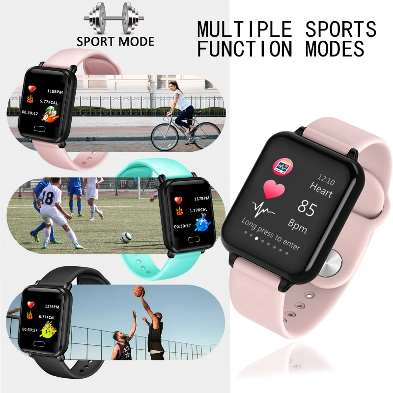  LIGE Smart Bracelet Women IP67 Waterproof Fitness Tracker Wristband Pedometer Heart Rate Monitor Sp - 33024590771