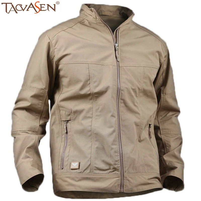 TACVASEN Men Tactical Jacket Waterproof Army Military Jackets Outdoor