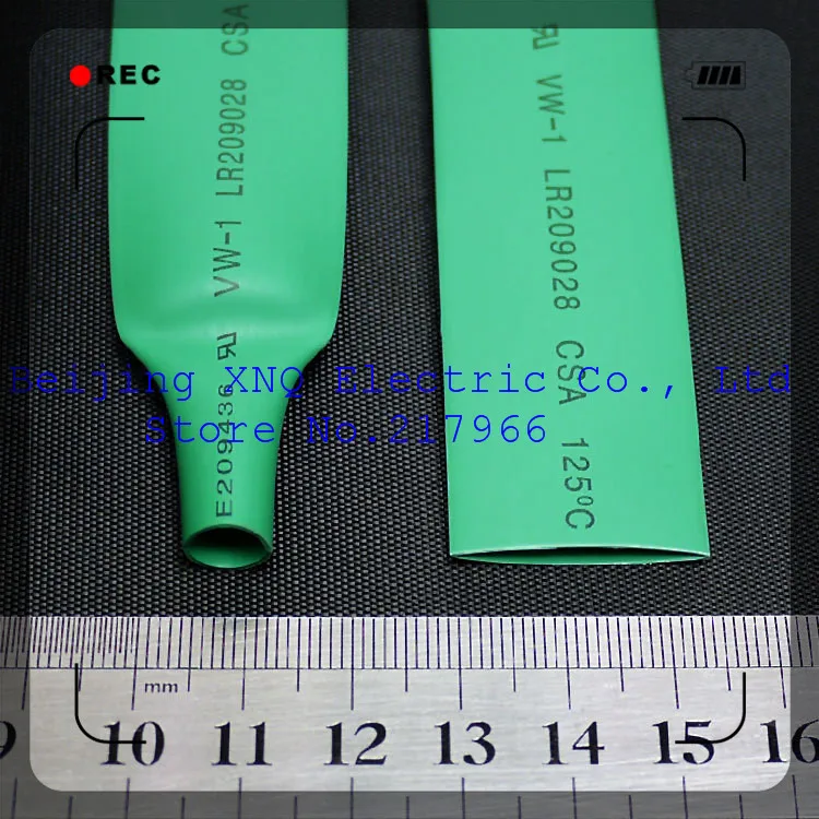 15mm green heat shrink tubing heat shrink tubing heat shrinkable tube