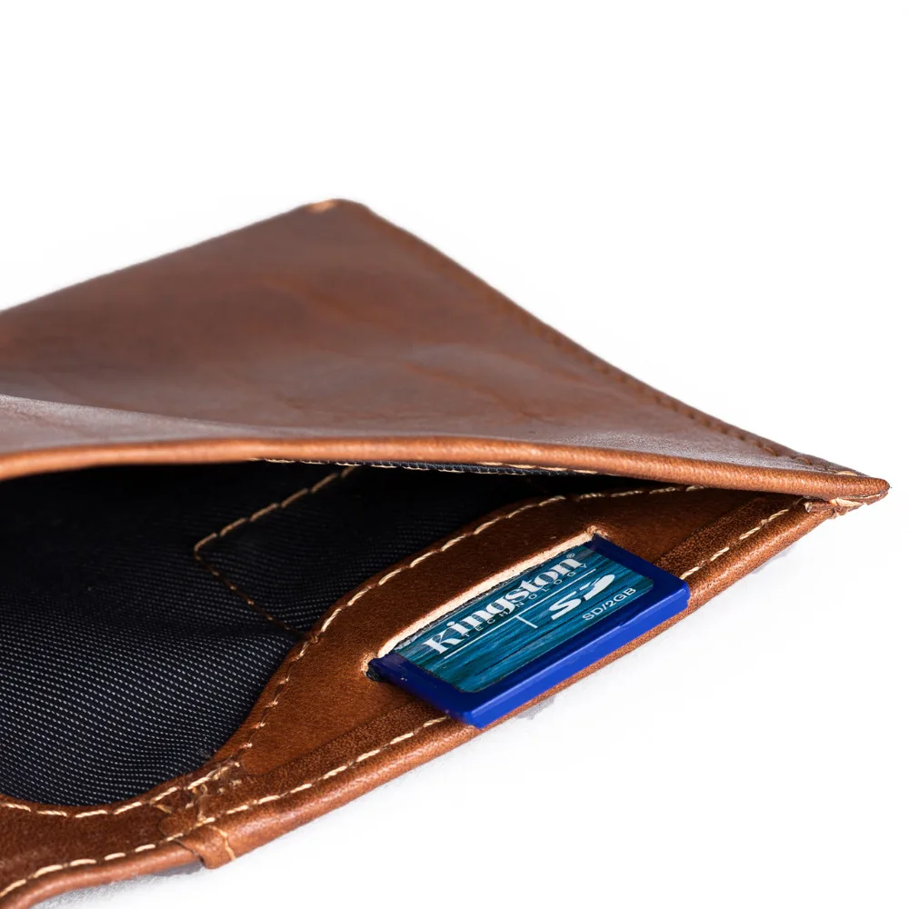Новинка, модный кожаный мужской двойной RFID кошелек, черный цвет, Bellroy, ультра тонкий кошелек с отделением для монет, невидимая сумка для sd-карт