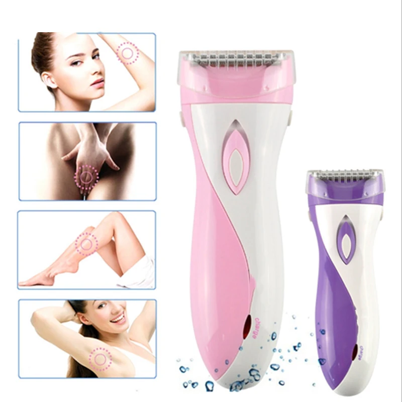 

110-240V Womens Electric Lady Shaver Razor Epilator Arm Leg Armpit Body Hair Remover Trimmer Rechargable for Face Body