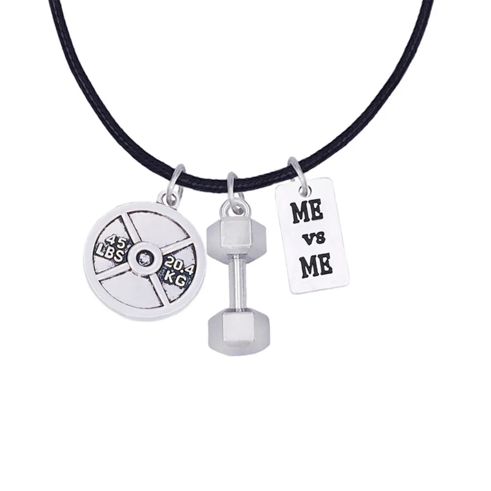 Dropshipping Factory Fashion Gym Sports Weight Plate Barbells Pendants