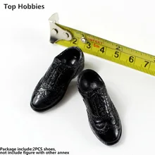 1:6 Male doll model accessories Men’s round head with pattern lace-up shoes solid spot Fit 12 Inch Phicen Action Figure