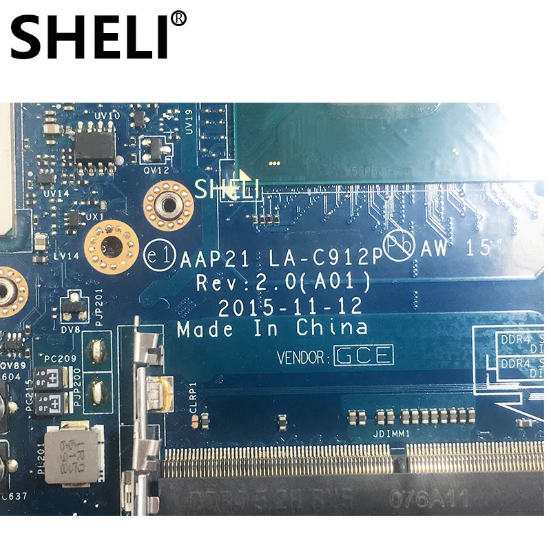 SHELI لديل الغريبة وير 17 R3 15 R2 اللوحة مع I7-6700HQ GTX980M 8 GB LA-C912P W15RD CN-0W15RD SHELI لديل الغريبة وير 17 R3 15 R2 اللوحة مع I7-6700HQ GTX980M 8 GB LA-C912P W15RD CN-0W15RD