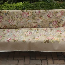 Французский Aubusson ручной тканый чехол для дивана и кресла 1:4 с руки шерсть и шелк aubusson Диван Набор песочный цвет