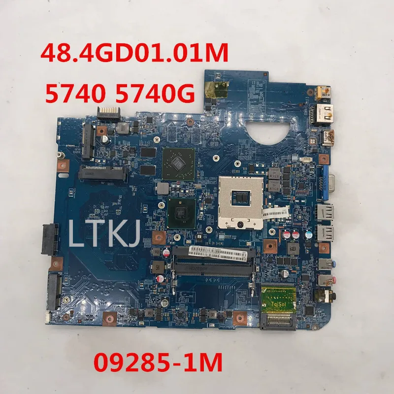 Высокое качество для 5740 5740G материнская плата ноутбука 48.4GD01.01M 09285-1 M HM65 DDR3 полностью протестирована