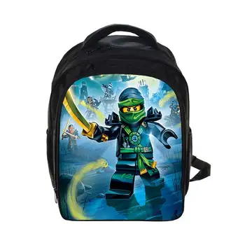 

Cartoon Students School Bag LEGO Pattern Backpack Children Daily BackPacks Boys Children Pencil Bags School Bags Best Gift Bags