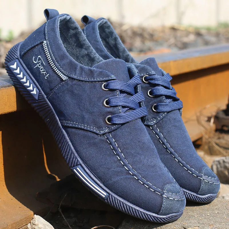 

Men Casual Shoes Brand Men Shoes Men Sneakers Flats Slip On Canvas Loafers Male Breathable Shoes Men