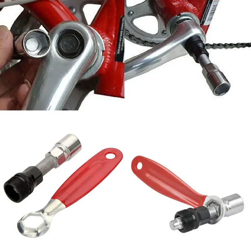 Как снять каретку без ключа Crankset Crank Wrench Handle Puller Remover Repair Tool RED Bicycle Bike Cycling