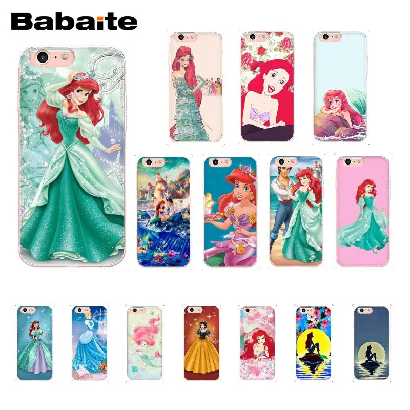 

Babaite Princess Ariel Little Mermaid Princess Phone Case for iphone 11 Pro 11Pro Max 8 7 6 6S Plus X XS MAX 5 5S SE XR