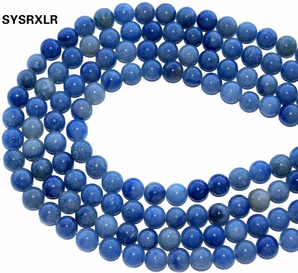 

Wholesale Blue Aventurine Dumortierite Natural Stone Beads For Jewelry Making Diy Bracelet Necklace 4 6 8 10 12 MM Strand