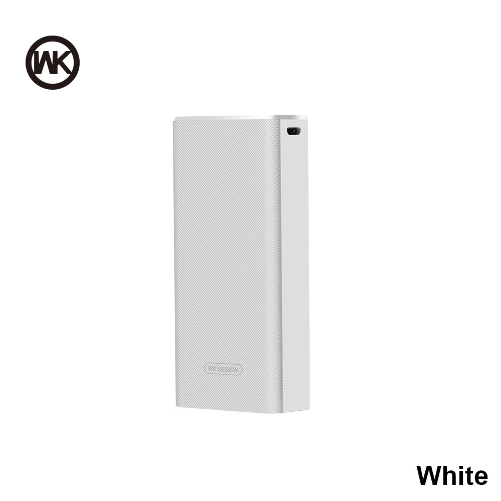 WK mi ni power Bank 10000 мАч Carregador Portatil портативный внешний аккумулятор для iPhone Xiaomi mi внешний аккумулятор - Цвет: White power bank 097