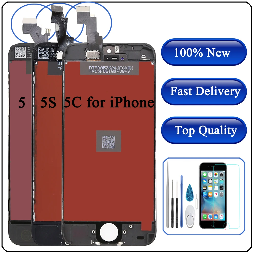 

4.0" inch For iPhone 5 5S 5C LCD Display Touch Screen Digitizer Assembly Replacement Tools white black For iPhone 5 lcd display