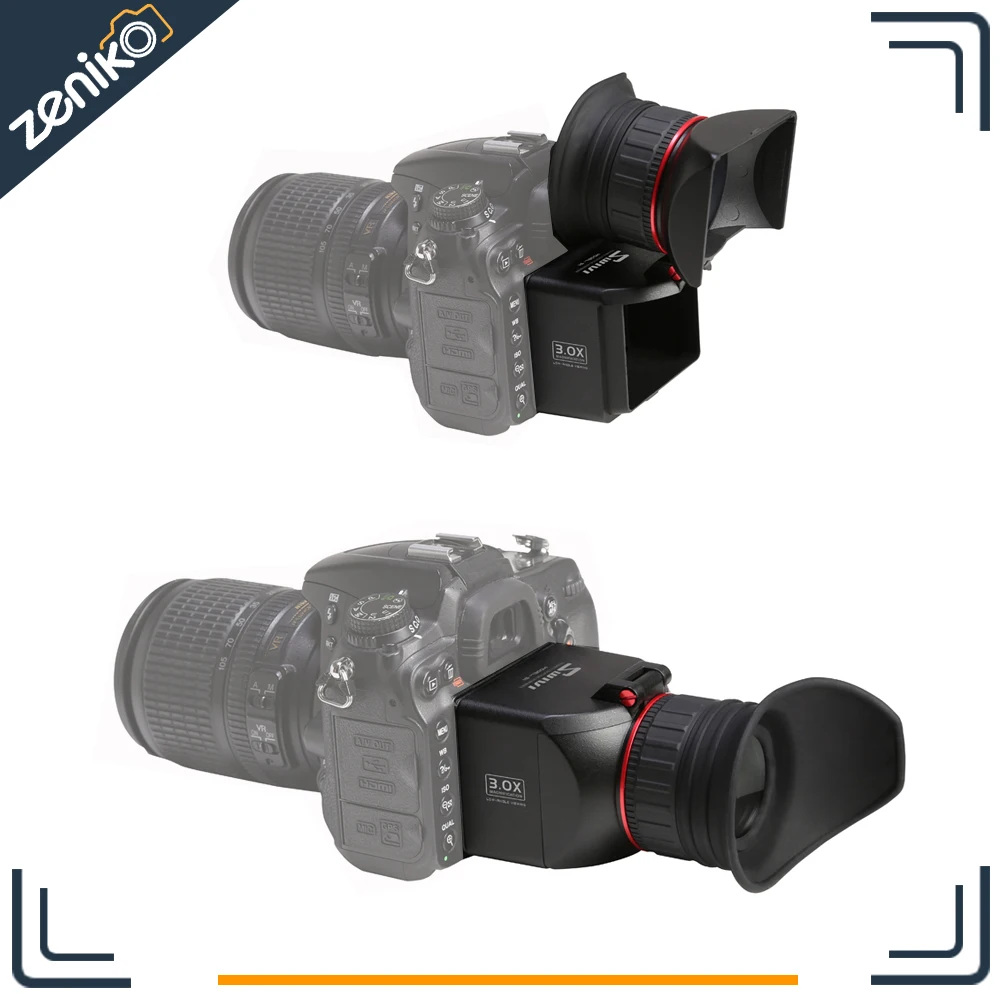 Ggs Swivi S1 3x Foldable Optical Viewfinder Loupe 3" 43 With Lcd For Hd Dslr Video Camera For