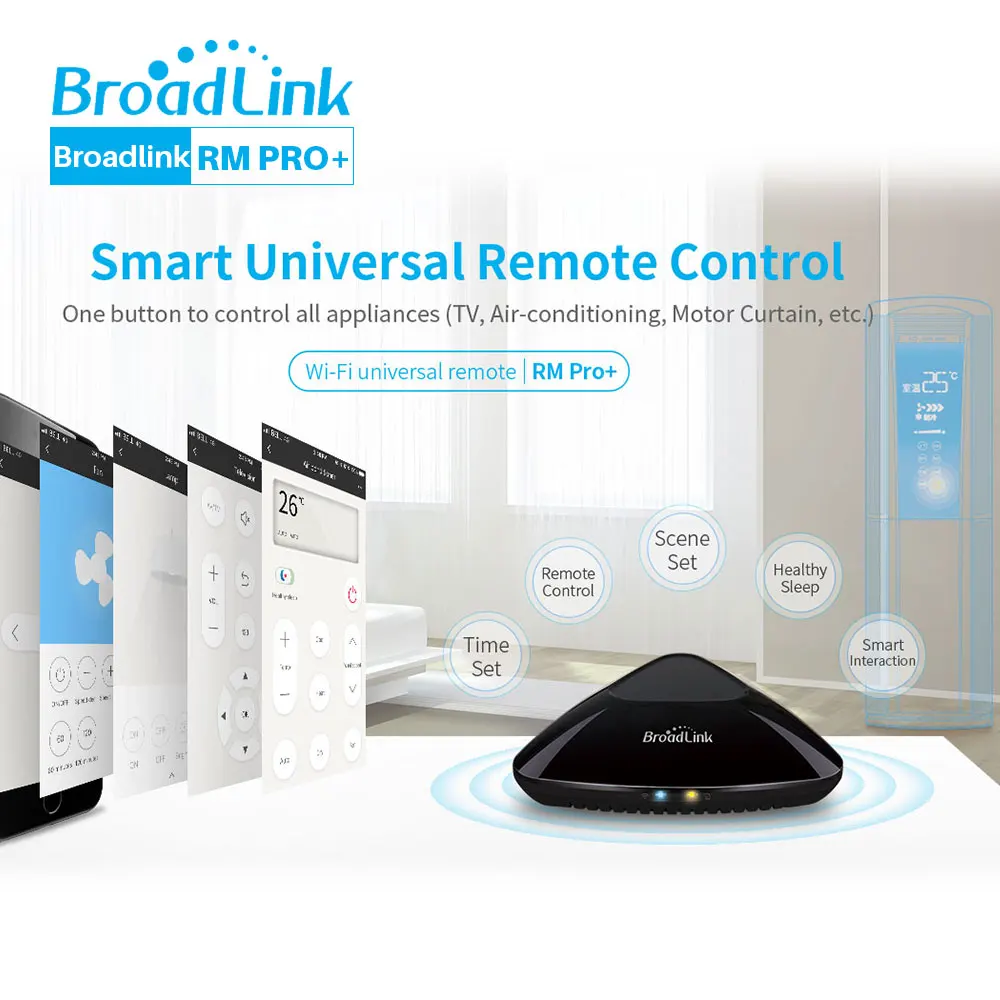 Broadlink RM Pro+ RM Mini3 Универсальный Smart ПДУ WI-FI wifi+ ИК+ РЧ+ 4G Smart Home приложение Управление работает с Alexa Google Home