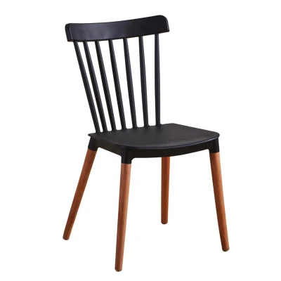 Louis Fashion Chair Nordic Solid Wood Leisure Simple Creative Back