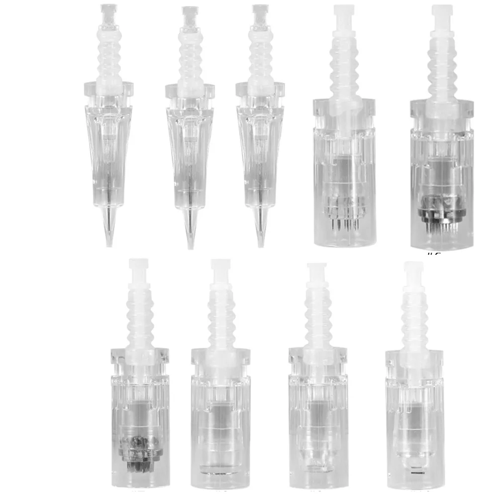 

100pcs Tattoo Cartridge Needles Bayonet 5pin, 7pin, 9pin, 12pin, 36pin, 42pin, nano1, nano2, and nano3 nanoR + Pink Makeup Pen