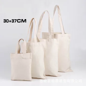 

Free shipping Cotton Canvas Shoulder Bag Eco Shopping Tote blank canvas shopping bag for DIY painting promotional gift bag