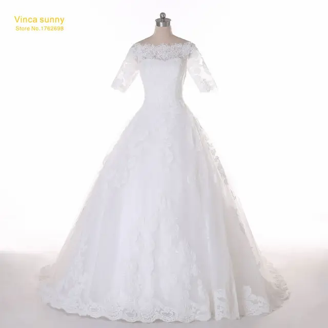 Vinca Sunny 2018 New Wedding Dress The Bride Married White Lace ... Vinca Sunny 2018 New Wedding Dress The Bride Married White Lace ...