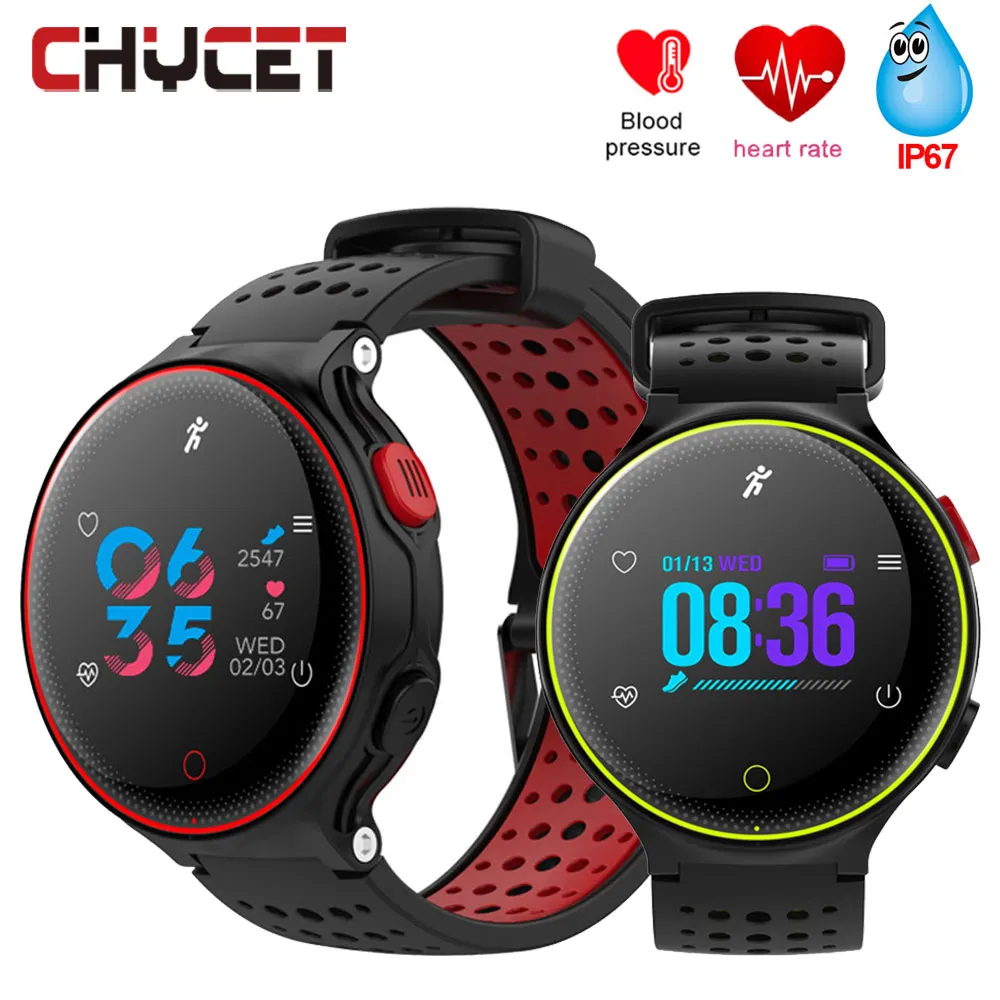 Цвет Экран Смарт-часы Водонепроницаемый IP68 измерения кровяного давления монитор сердечного ритма Фитнес трекер Smartwatch для Для мужчин часы