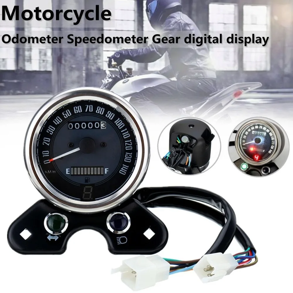 

Motorcycle Odometer Speedometer Gear Digital Display For Honda CG125 Racer
