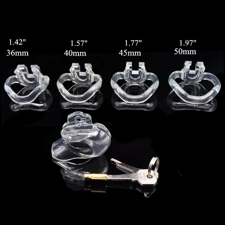 New Super Small Male Chastity Device With 4 Penis Ring Chastity Belt Lock Exotic Mens Sex Toys Penis Lock Cock Cage Man Chastity