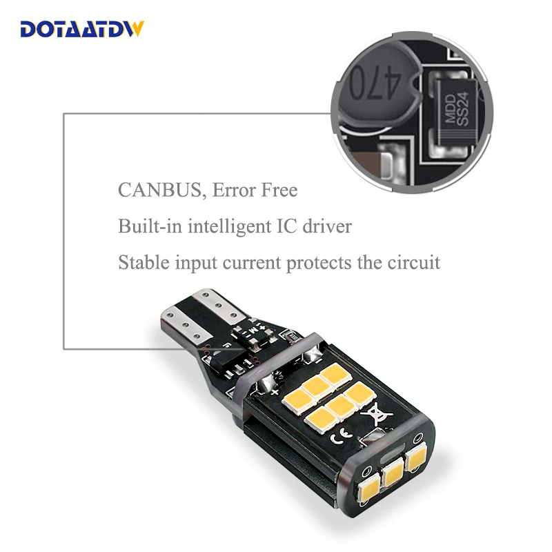 1x T15 W16W светодиодный Авто Лампы CANBUS белый 3030SMD обратный светильник без ошибки для audi A1 A3 A4L A6L A5 A7 Q3 Q5 Q7 S5 TT