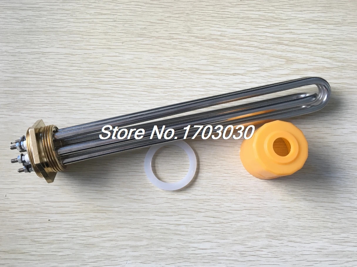 AC 380V 9000W 9KW 6P Terminals Water Boiler Heating Element 3U Tube 1.5