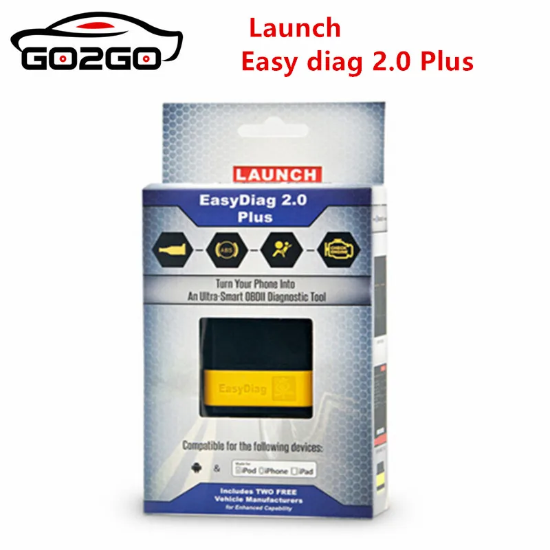 

100% Original Launch X431 EasyDiag 2.0 plus Easy Diag 2.0 For Android&IOS with 2 Free Software car Diagnostic Tool Free shipping