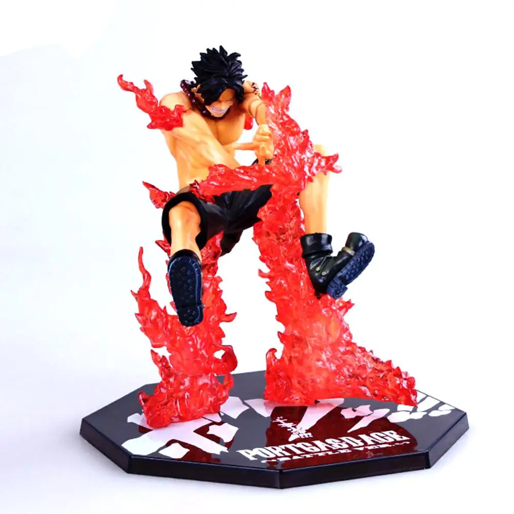 

One Piece Cosplay Whitebeard Pirates Ace 13cm/5.1'' PVC Boxed Action Figures Model Toys