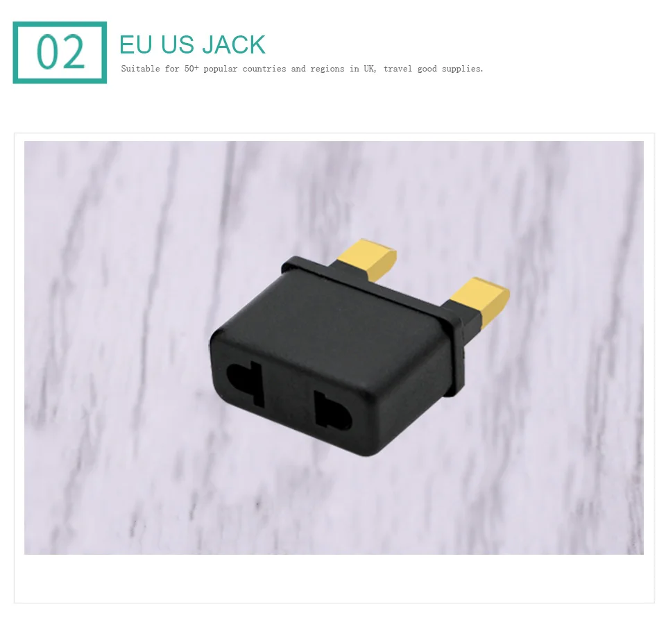Universal EU US to UK AC Power Socket Plug Travel Wall Charger Outlet Adapter Converter 2 Socket Input Pin For Phone Charging (5)