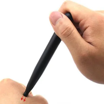 

Traditional Natural Bian Lava Stone Bar Massage Tool Reflexology Acupressure Press Stick Body Health Care