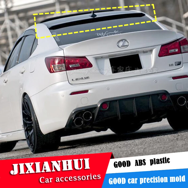 Для Lexus IS250 спойлер на крышу 2006-2012 Lexus IS300 IS350 спойлер на крышу ABS Пластиковый материал заднее крыло автомобиля цветной задний спойлер