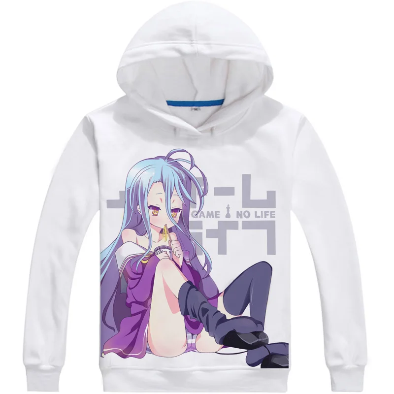 Толстовка с капюшоном shiro sora Jaket толстовка аниме no game life для косплея манги jibril