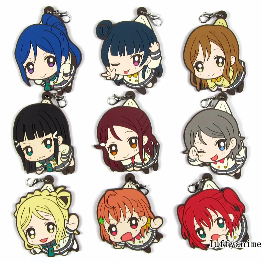 Резиновая подвеска в виде талисмана LoveLive Sunshine Aqours охара Мари мацура кэнан