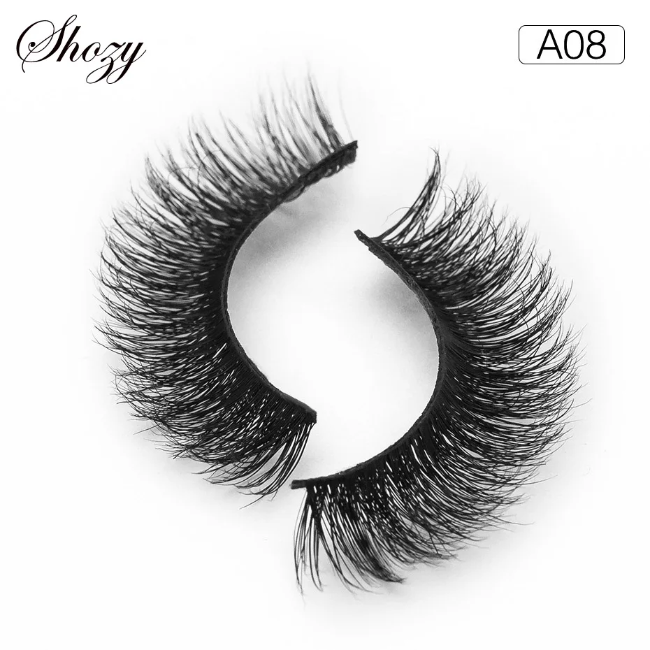 

1 Pair 3D Mink Eyelash Real Mink Winged Eyelashes Handmade Super Long Bushy False Eyelashes for Beauty Makeup-ESA08