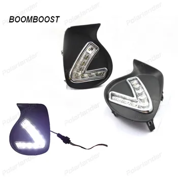 

BOOMBOOST 2pcs/lot Fog lamp Car-styling LED fog light for L/exus C/T200h 2011-2013 LED running light for car accessory