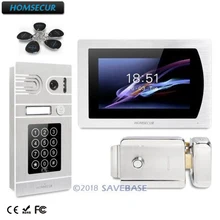 HOMSECUR 7″ Wired Video Door Phone Intercom System+RFID Access for Home Security