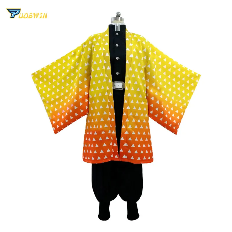 

Anime Demon Slayer Agatsuma Zenitsu Kimono Cosplay Costume Custom Made